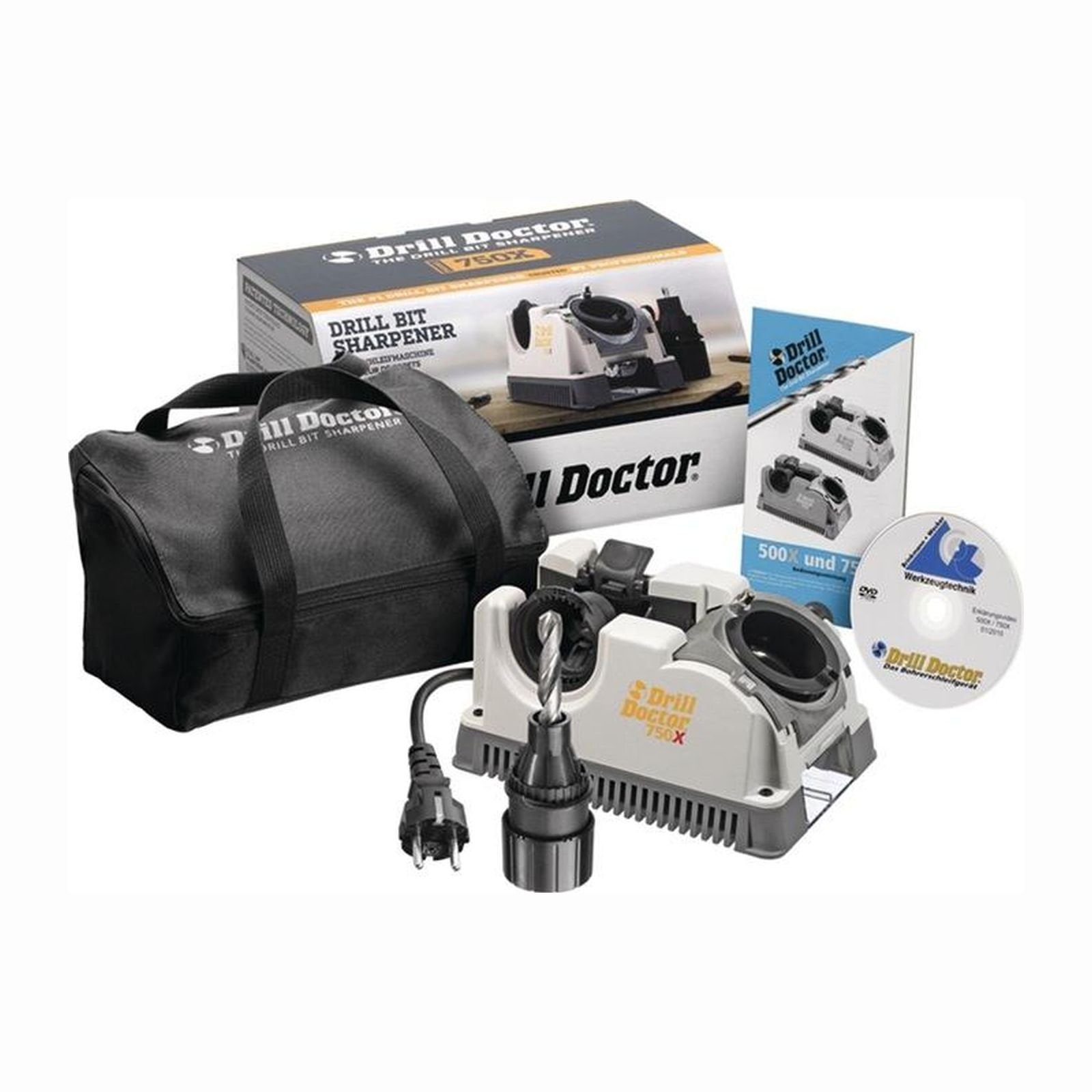 DRILL-DOCTOR Bohrerschleifgerät Drill-Doctor DD-750X Tasche Schleifbereich 2,5 - 19 mm - 52206