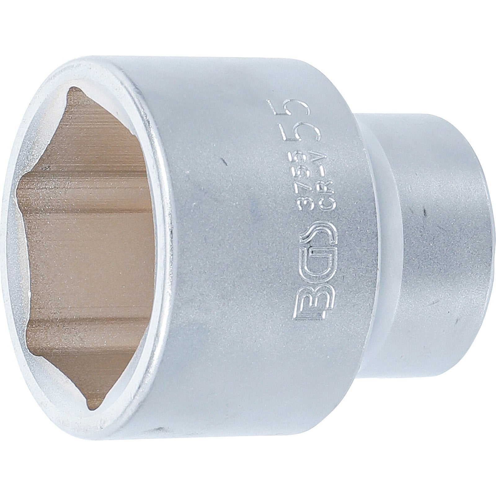 BGS Steckschlüssel-Einsatz Sechskant Antrieb Innenvierkant 25 mm (1") SW 55 mm - 3755