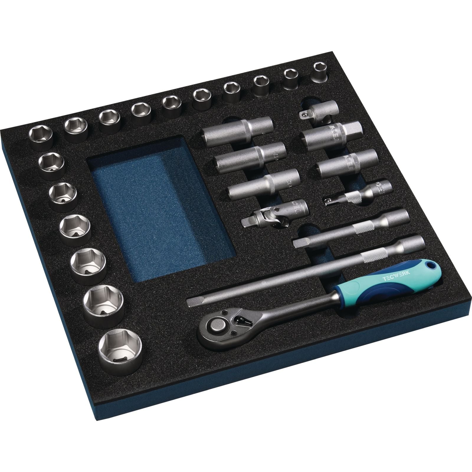 Werkzeugmodul 27-tlg.2/3-Modul Steckschlü.TECWERK