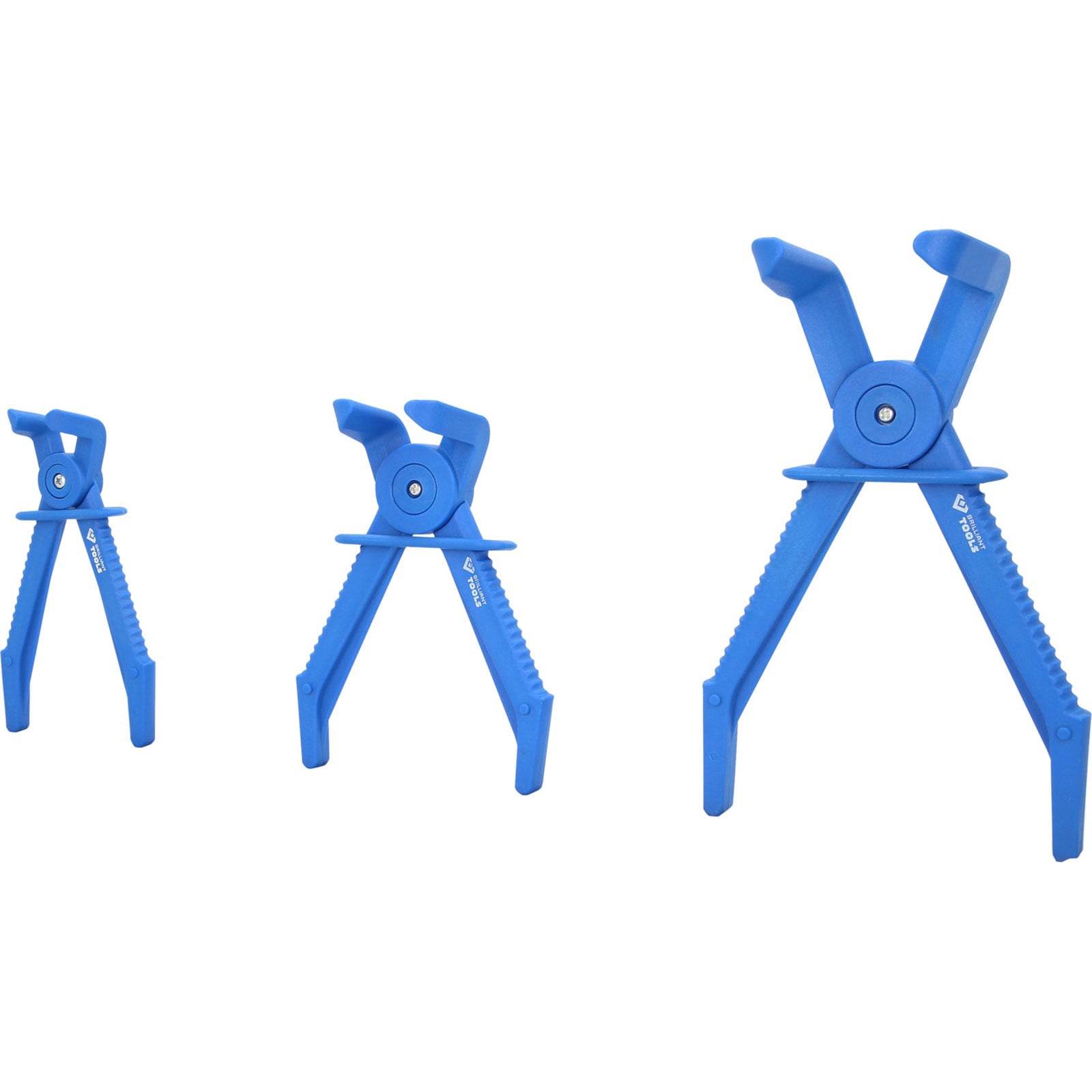 BRILLIANT TOOLS Schlauch-Abklemm-Zangen-Satz 90° abgewinkelt 3tlg.  - BT521015