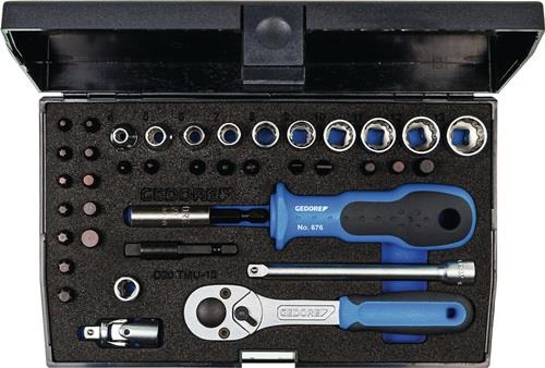 Gedore Steckschlüsselsatz D 20 TMU-10 40tlg. 1/4″ SW 4-13 mm Anzahl Zähne 24 12-kant - 1815660