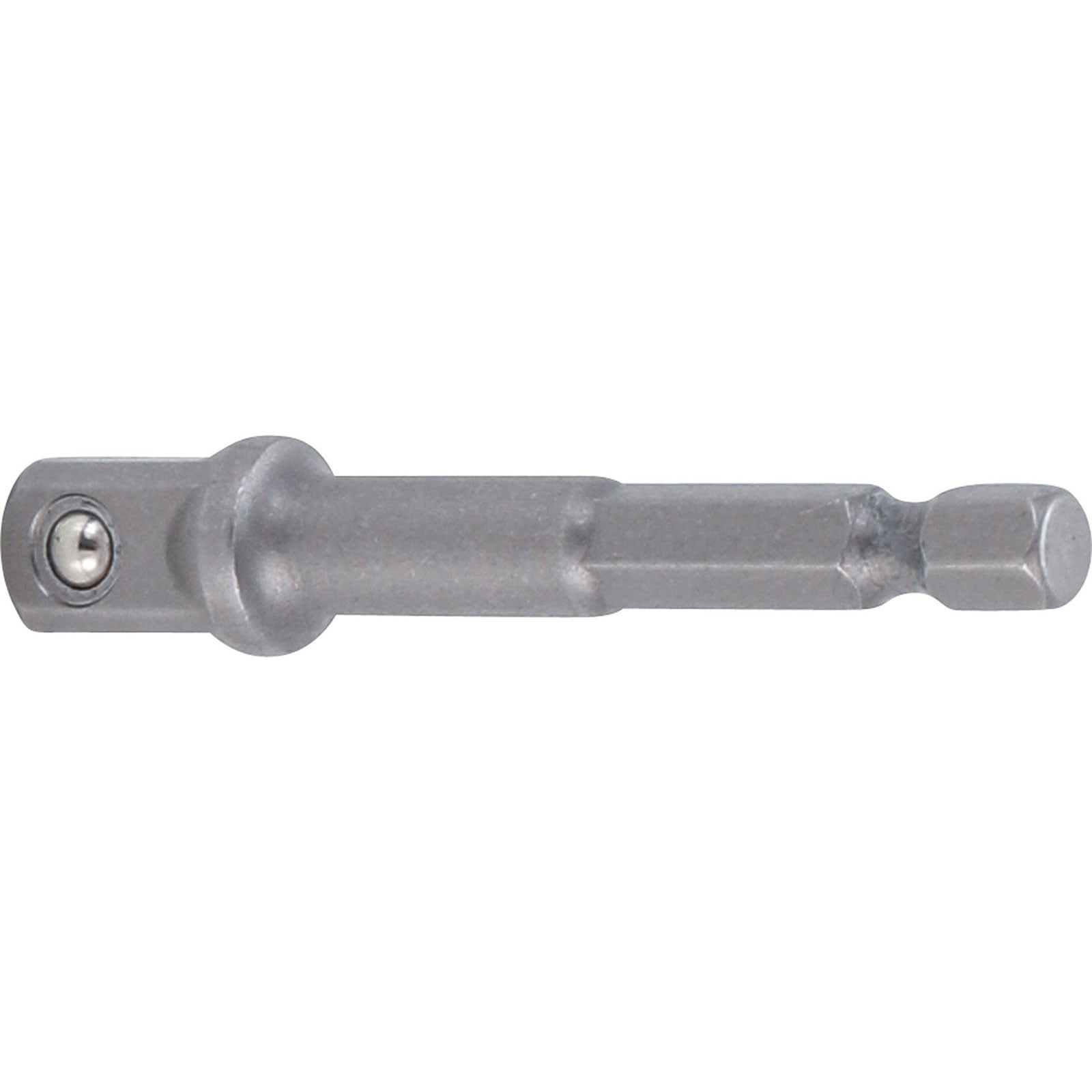 BGS Adapter für Bohrmaschinen Antrieb Außensechskant 6,3 mm (1/4") / Abtrieb Außenvierkant 10 mm (3/8") - 9685-2