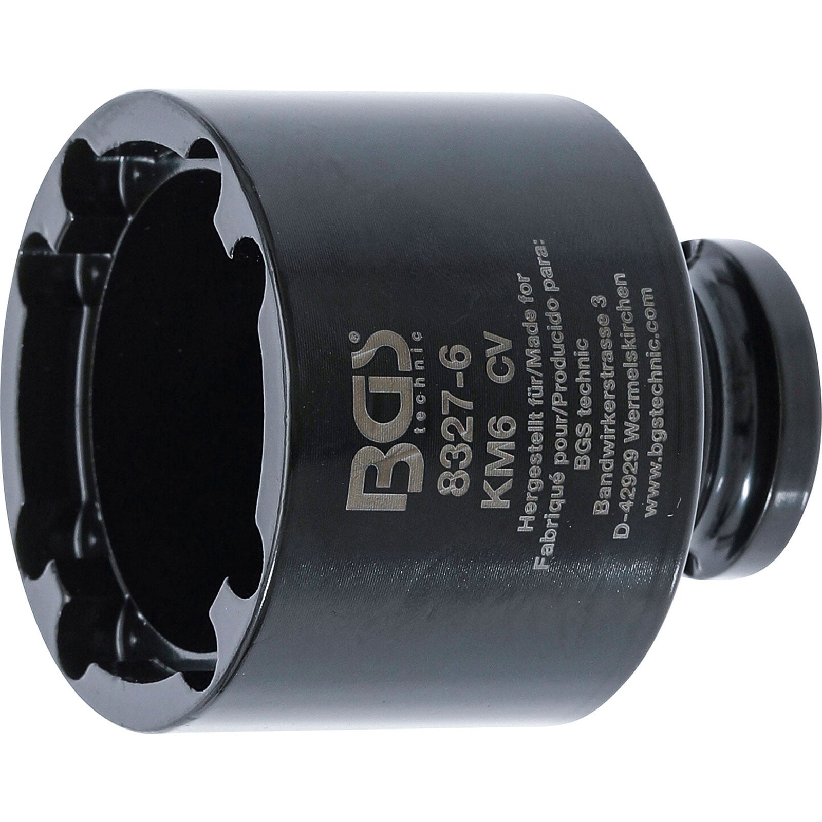 BGS Nutmutternschlüssel Zapfen innen liegend KM6 - 8327-6