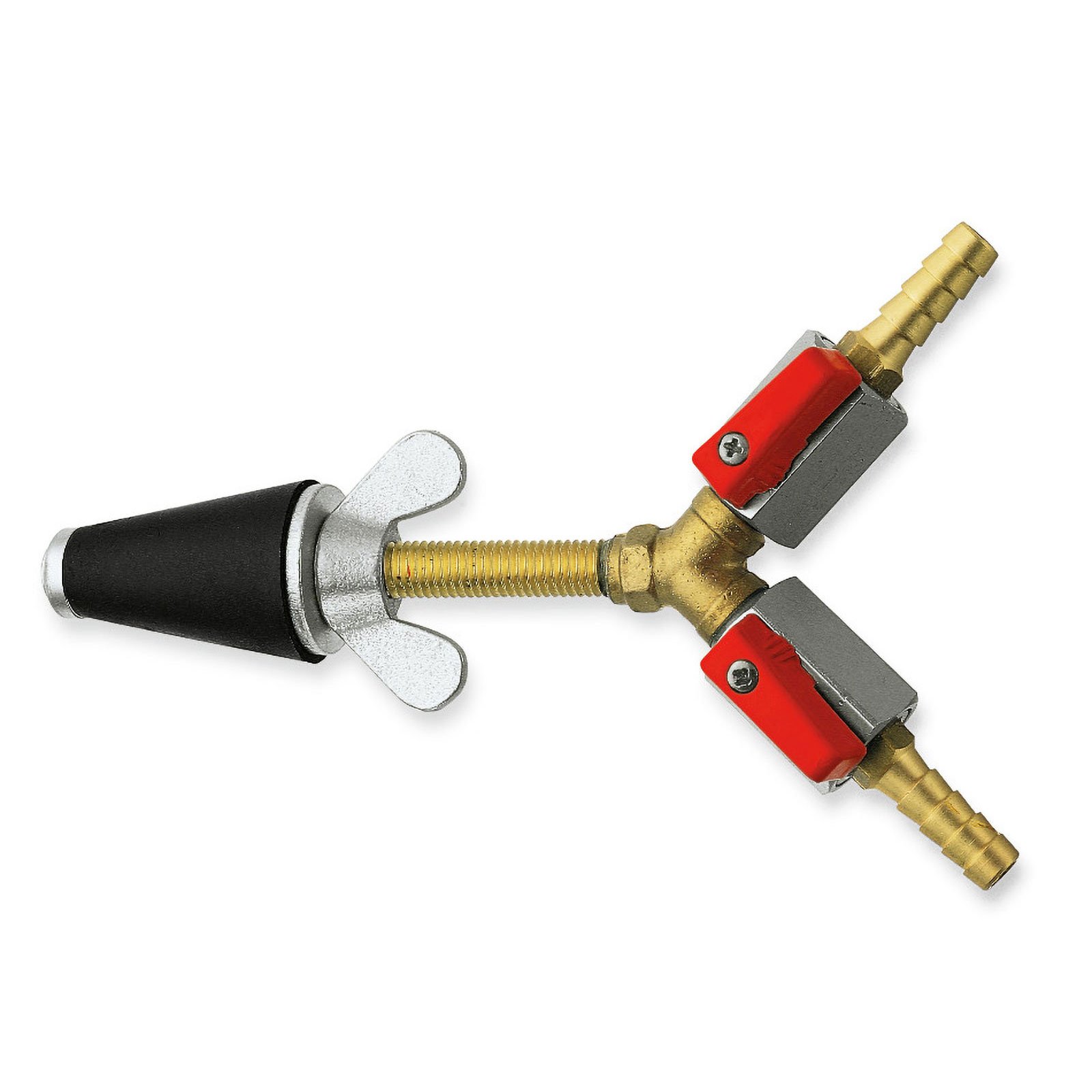 ROTHENBERGER Gasprüfstopfen, konisch, Gr.1 (1/2-1"), mit 2x Hahn - 351231 ROTHENBERGER Gasprüfstopfen, konisch, Gr.1 (1/2-1"), mit 2x Hahn - 351231