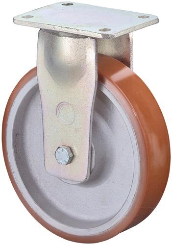 BS Rollen Schwerlast-Bockrolle mit Anschraubplatte Polyurethan-Bandage Kugellager 200 mm 1000 kg - RR110.C10.200