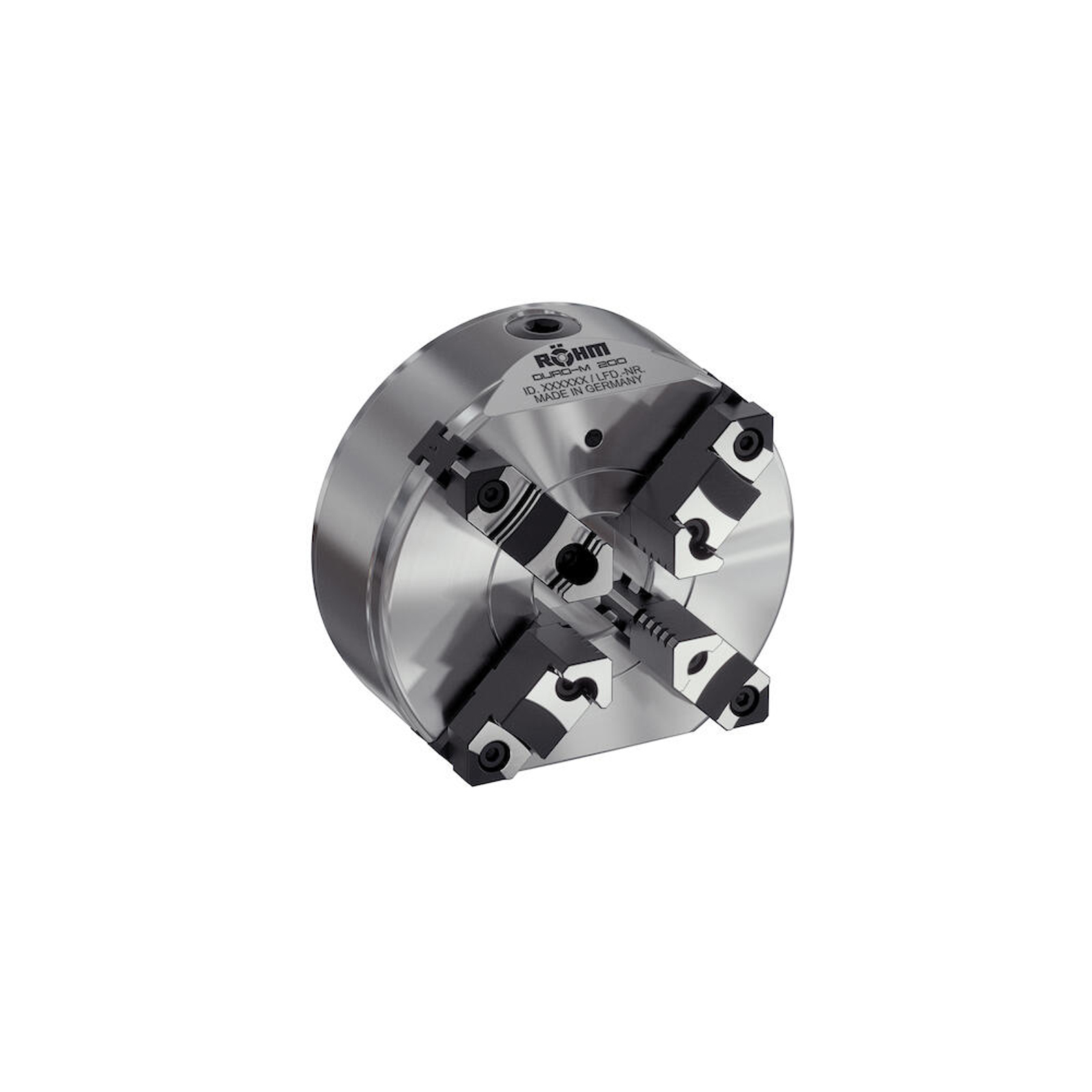 Röhm Planspiralfutter Duro-M 125/4 Zylindrische Aufnahme (DIN 6350 Form A) Grund- und Aufsatzbacken - 185334