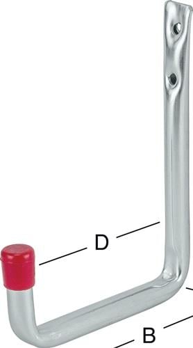 VORMANN Wandhaken U-Form ohne Gummierung 82 mm STA verz - 001450002Z