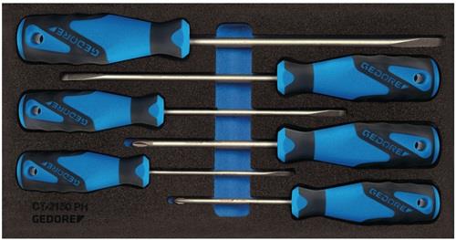 Gedore Werkzeugmodul 1500 CT1-2150 PH 6-teilig 1/3-Modul - 2309130