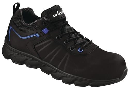 Sicherheitsschuh VEZZO Gr.46W.10,5 schwarz/blau S3 SRC EN20345 Action-Nubuk WICA