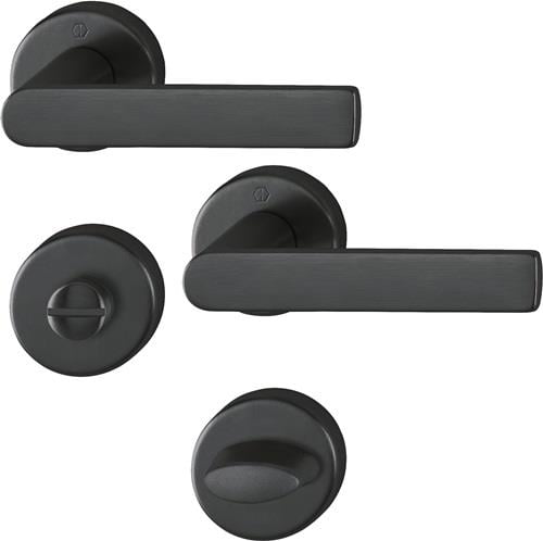 HOPPE Rosettengrt.Los Angeles M1642/42KV/42KVS MS F96-1-R rd.SK/OL DIN L/R D/D - 11721182