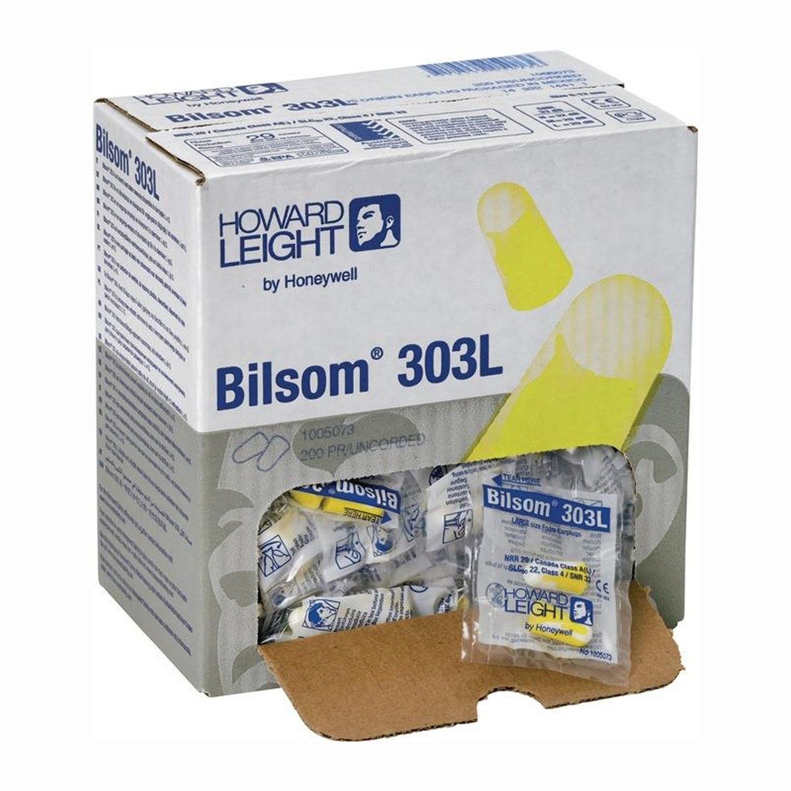 Honeywell 200 Paar Gehörschutzstöpsel Bilsom 303L EN 352-2 SNR 33 dB - 1005073 Honeywell 200 Paar Gehörschutzstöpsel Bilsom 303L EN 352-2 SNR 33 dB - 1005073