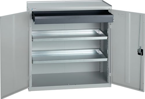 STUMPF Werkzeug-/Beistellschrank H1.000xB1.000xT500mm 1Schubl.2BD lichtgrau - 3007907