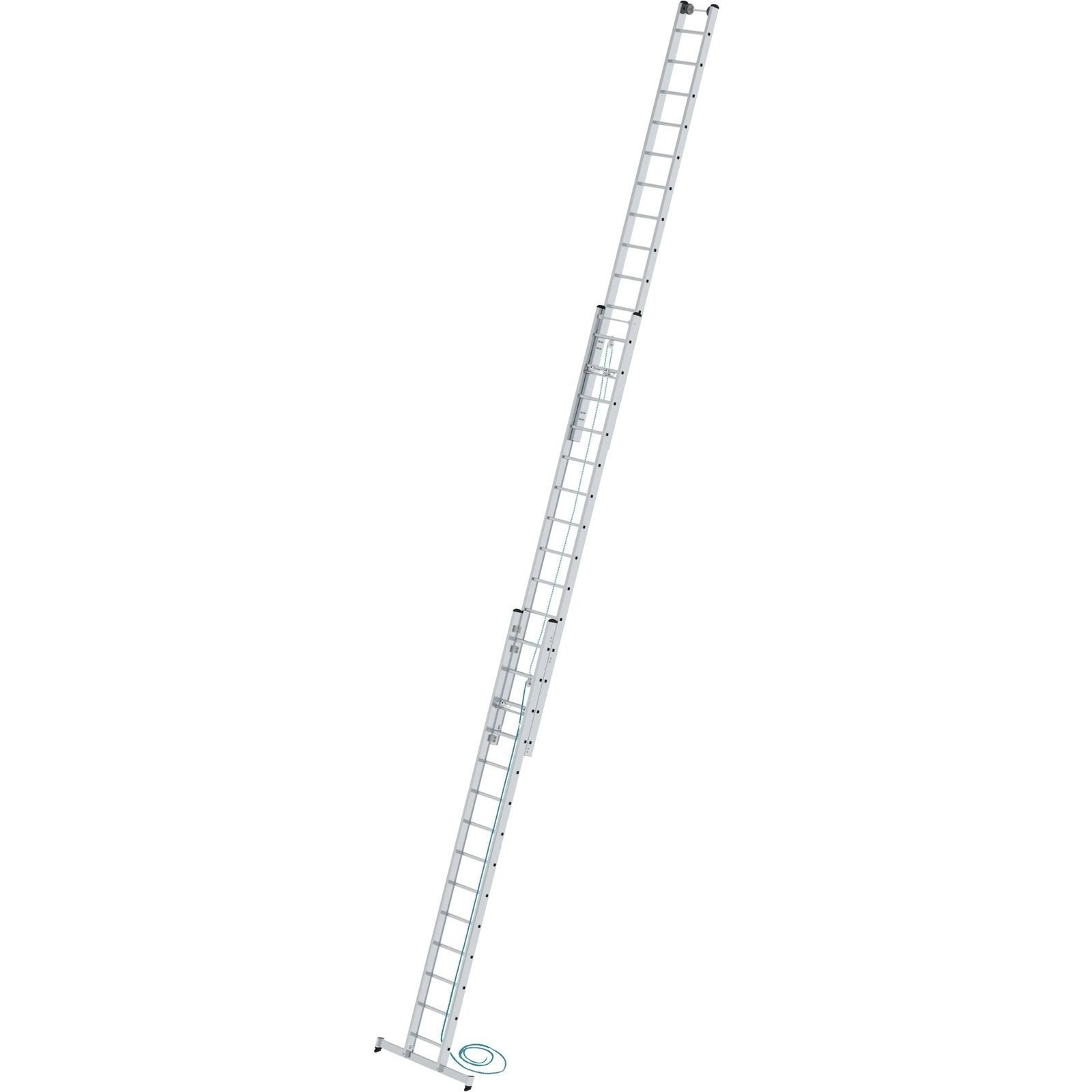 Günzburger Steigtechnik Sprossen-Seilzugleiter 3tlg. mit nivello-Traverse