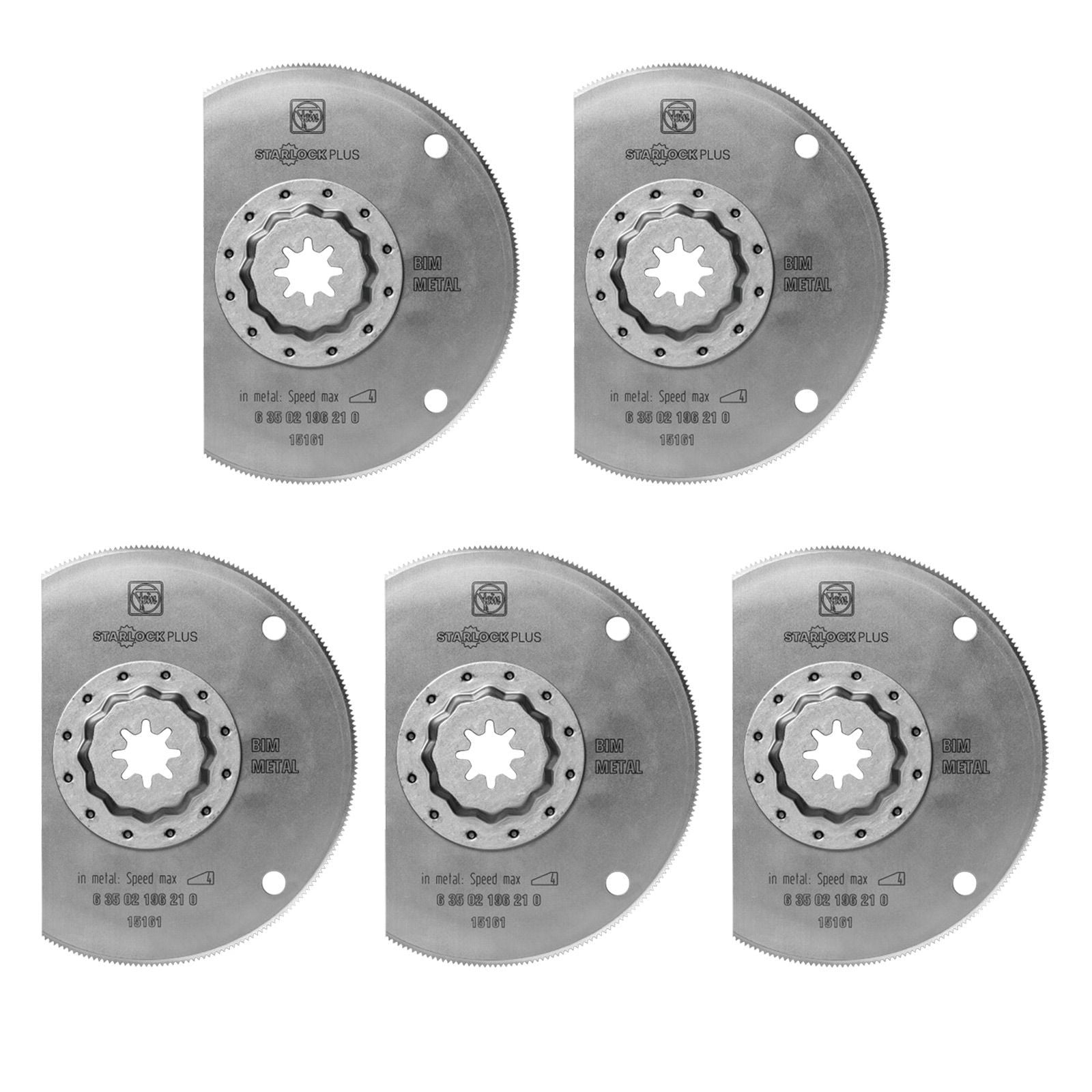 Fein 5x HSS-Sägeblatt StarlockPlus 100 mm - 63502196230