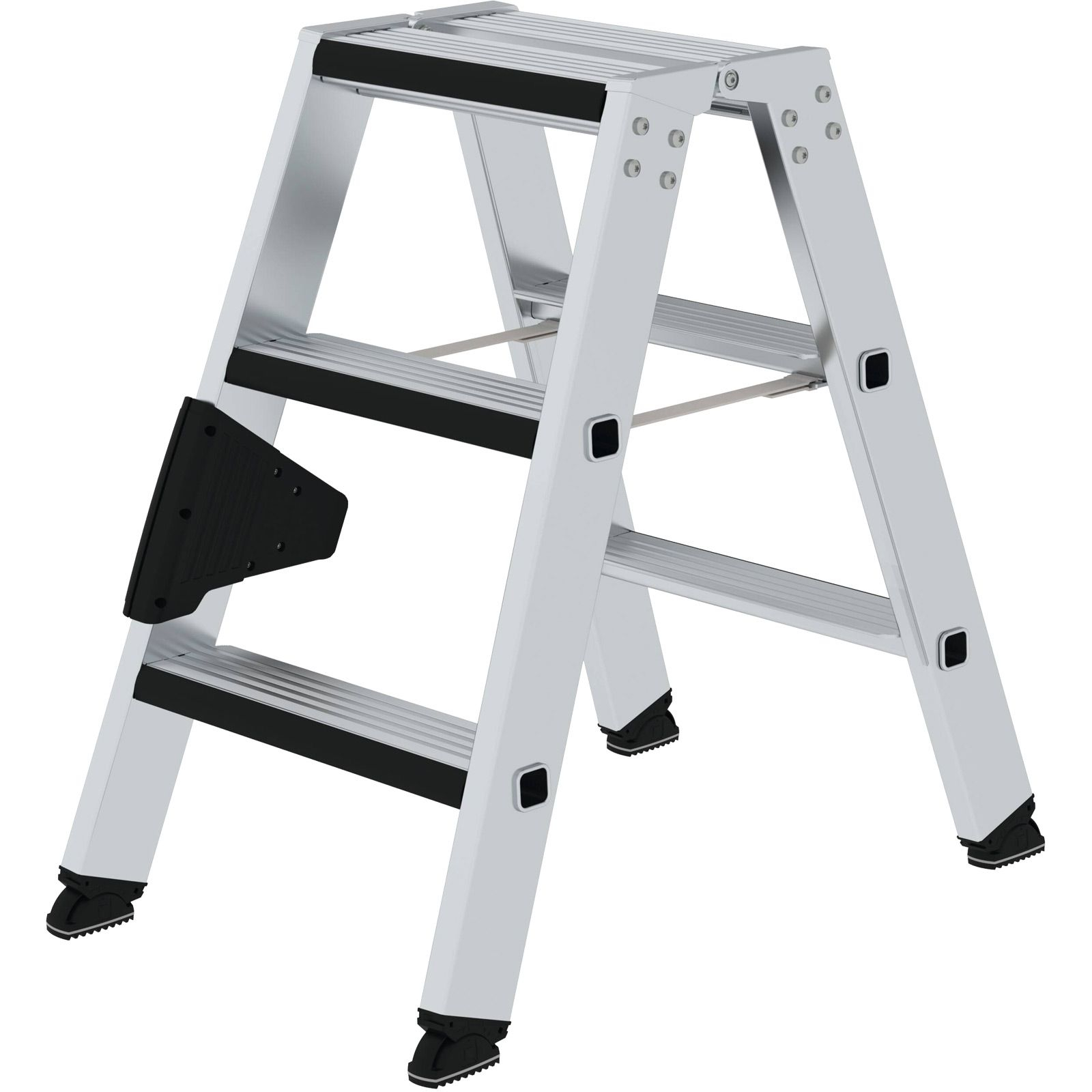 Günzburger Steigtechnik Stufen-Stehleiter beidseitig begehbar mit clip-step relax