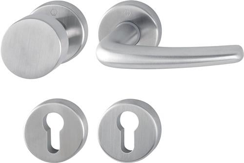 HOPPE Rosettengrt.Den.E58/42KV/42KVS/1310Z VA F69 rd.PZ DIN L/R fl.D/K - 2821030