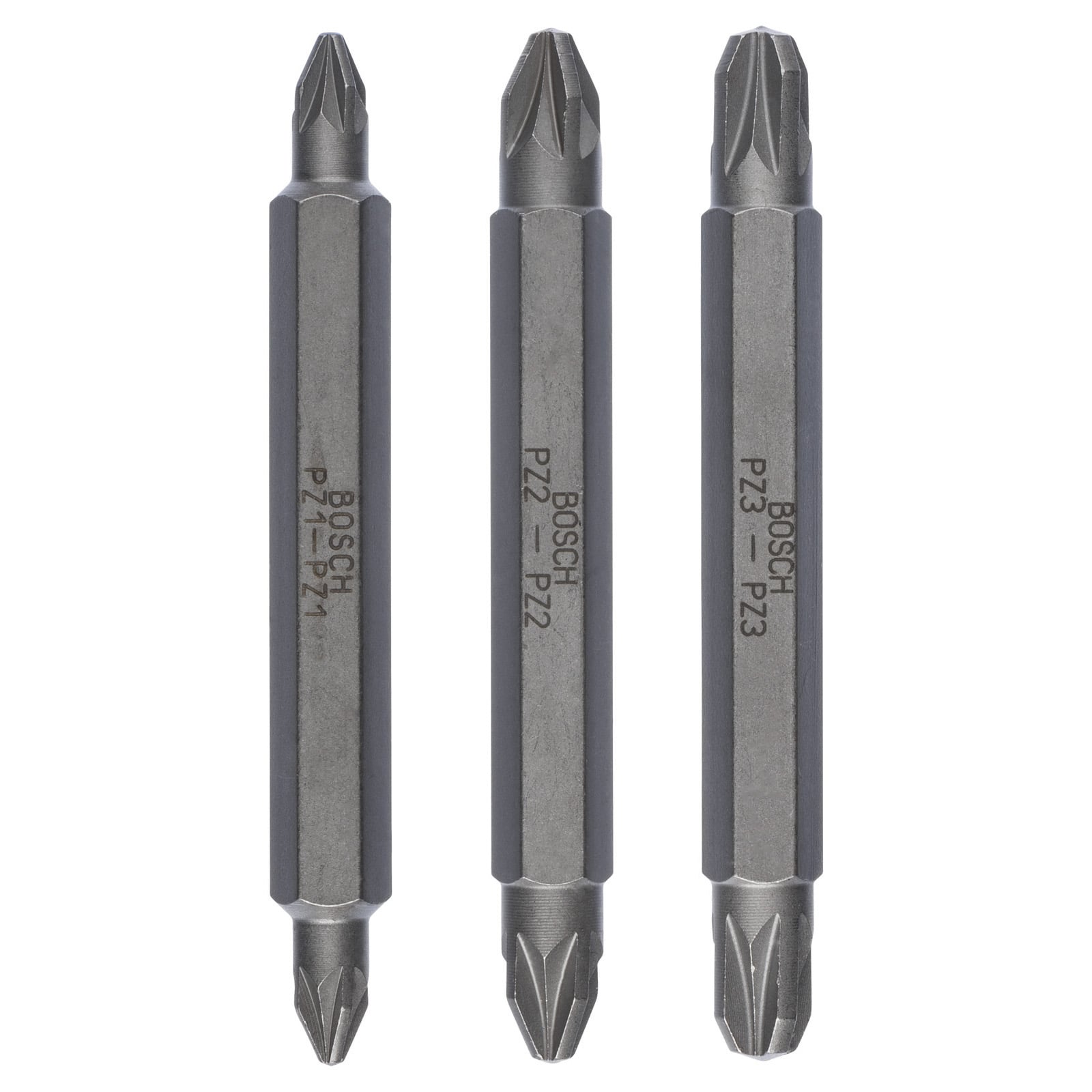 Bosch Doppelklingen-Set, 3tlg. PZ1, PZ1, PZ2, PZ2, PZ3, PZ3, 60 mm - 2607001749