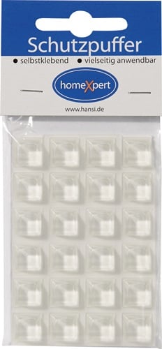 Schutzpuffer Clear 12,6mm Ku.transp.Quadrat selbstkl. - 563126