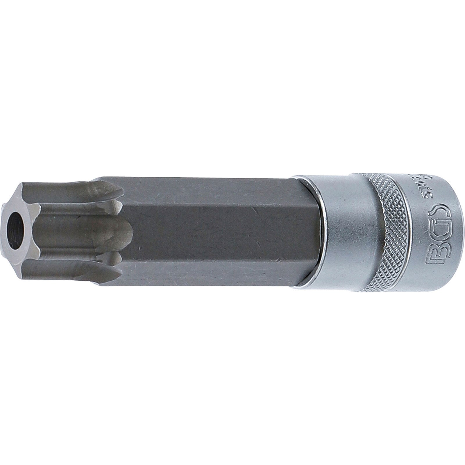 BGS Bit-Einsatz Länge 110 mm Antrieb Innenvierkant 12,5 mm (1/2") T-Profil (für Torx) mit Bohrung T100 - 5103-TB100