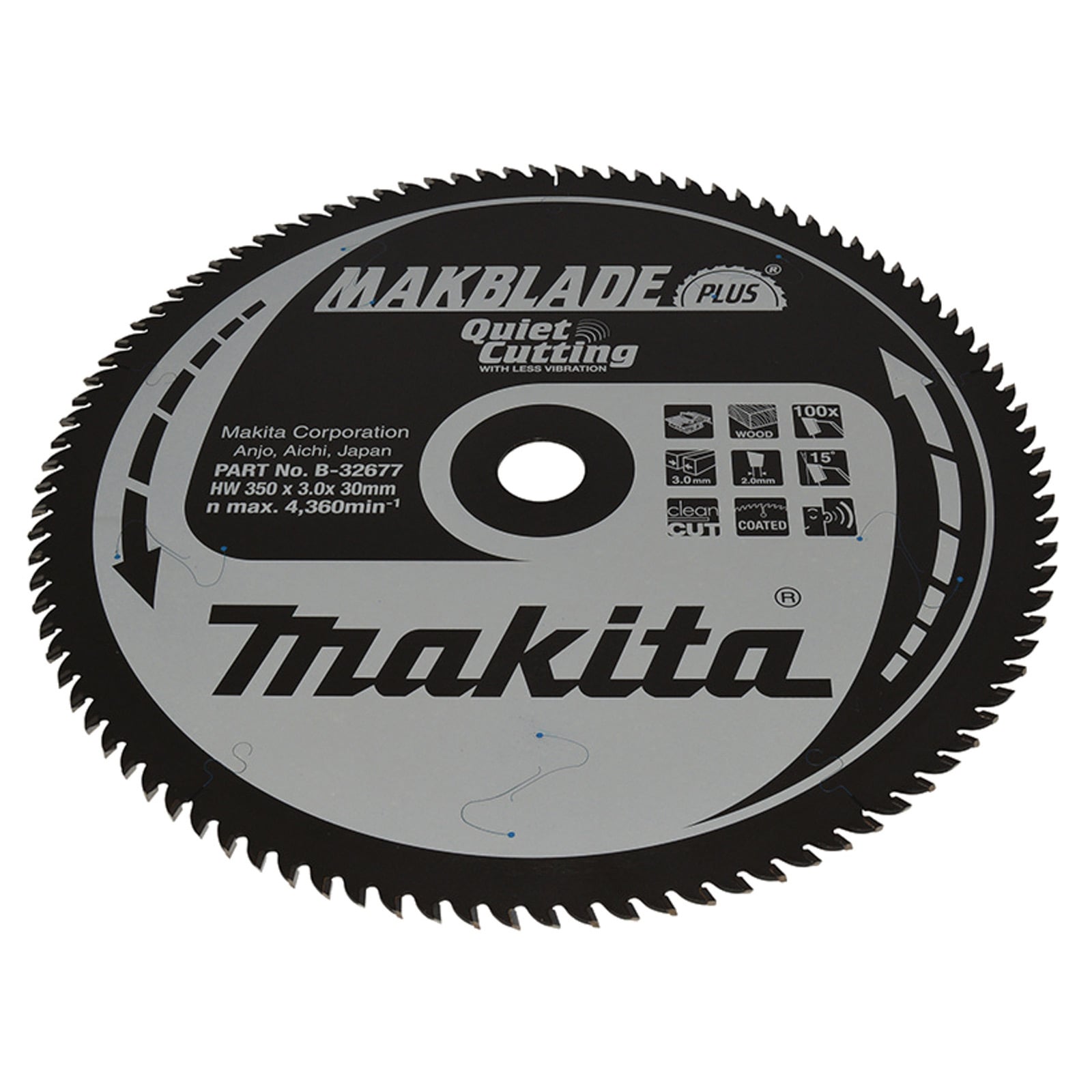 Makita MAKBLADE+ Sägeblatt 350x30x100Z - B-32677