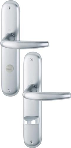 HOPPE Langschildgarnitur Atlanta 1530/273P Alu.F1 SK/OL 78mm DIN L/R - 2791619