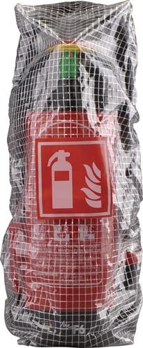 Gitternetzfolie f.6kg Feuerlöscher ca.H 620xB 210xT 240mm GLORIA
