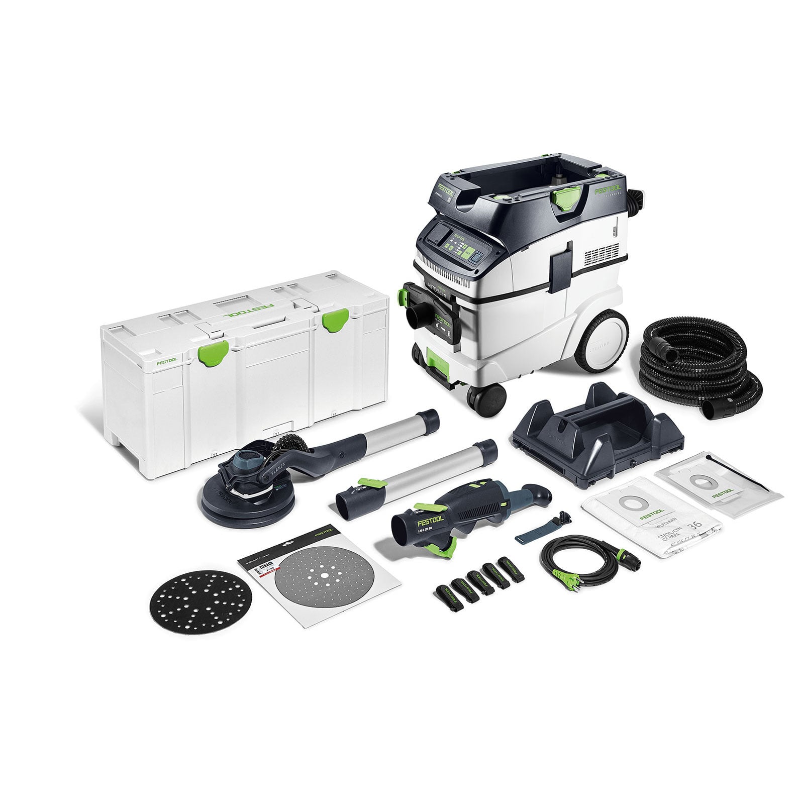 Festool Langhalsschleifer- und Sauger-Set PLANEX LHS 2 225 EQI/CTM 36-Set - 578425