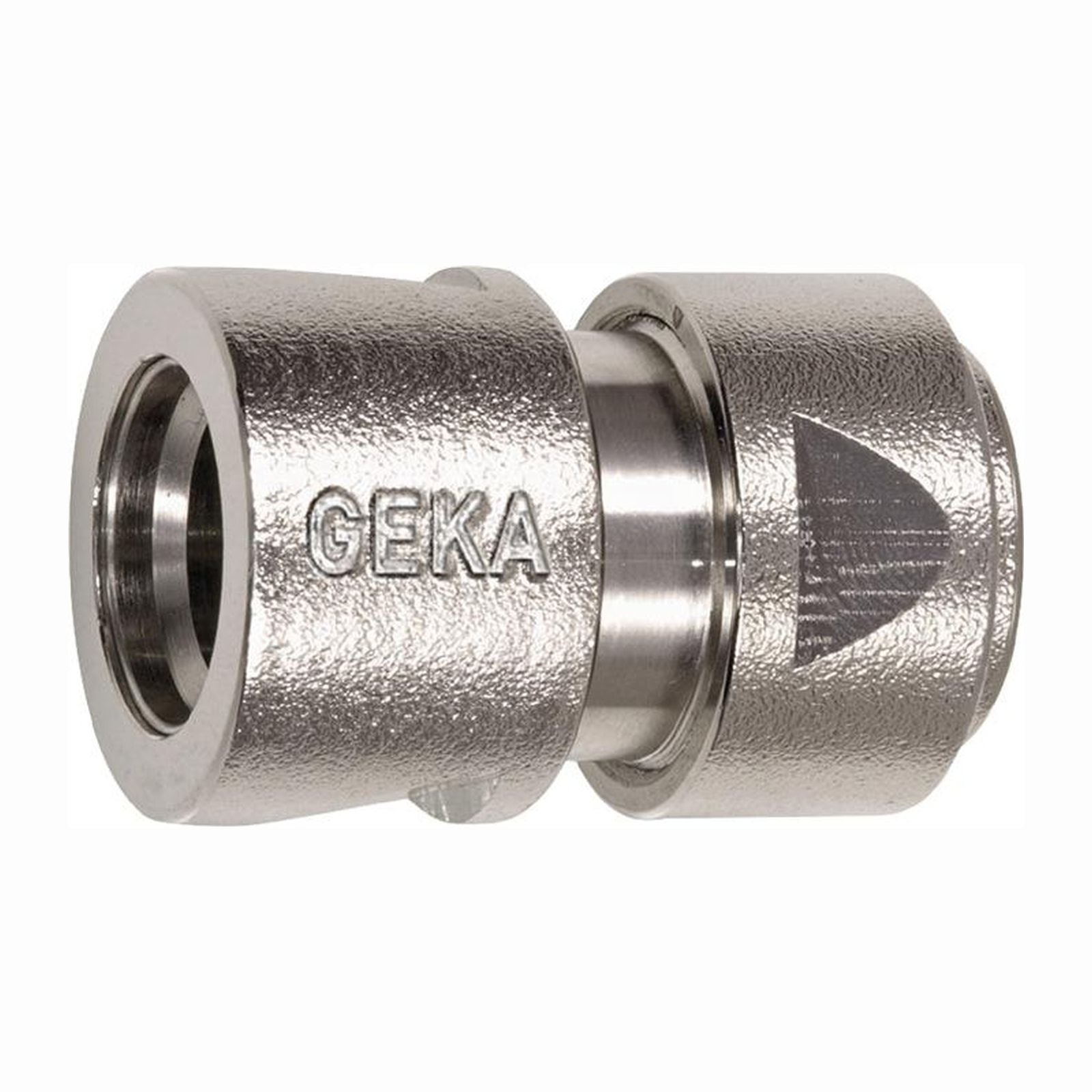 GEKA Schlauchstück plus Messing vernickelt Schlauchgröße 13 mm - 46.0701.8