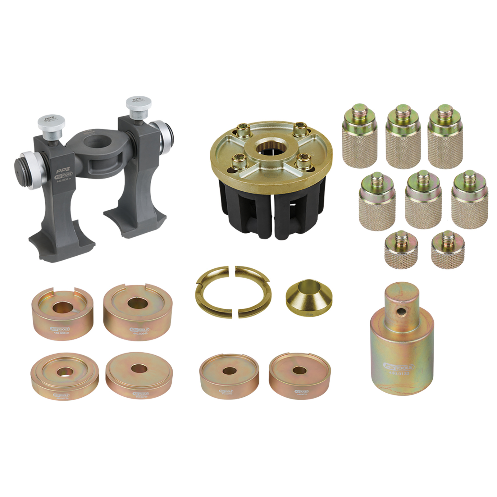 KS TOOLS Universal-Werkzeug-Satz zur Kompakt-Radlager-De-/Montage 33tlg. - 440.9998