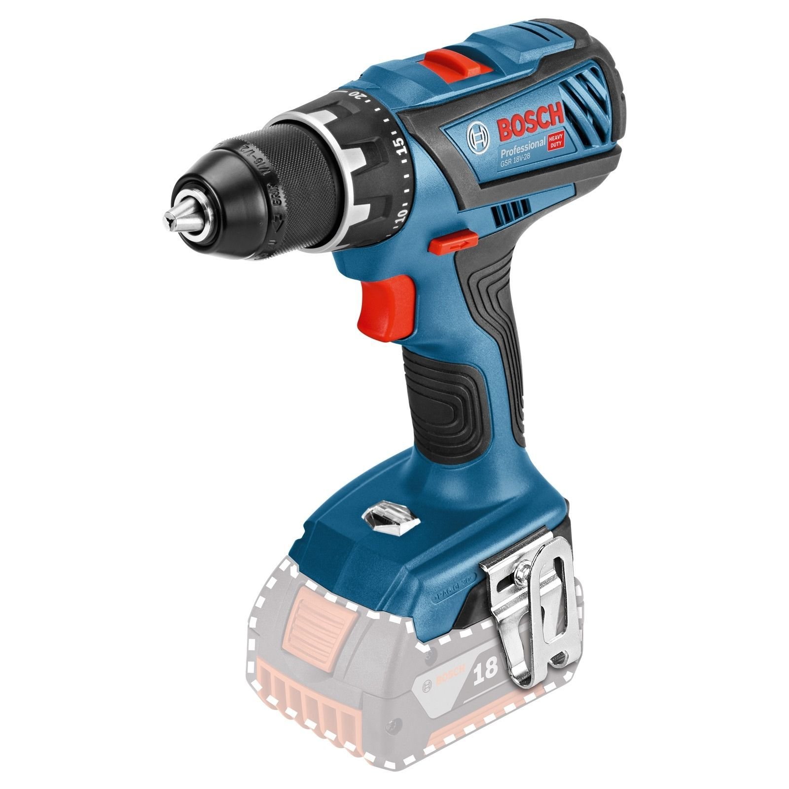Bosch Akku-Bohrschrauber GSR 18V-28 Solo - 06019H4100 Bosch Akku-Bohrschrauber GSR 18V-28 Solo - 06019H4100
