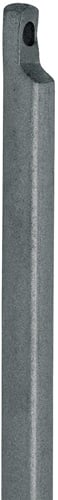 DENI Treibriegelstange m.Aussparung eins.2000mm D.13mm STA hell verz - 4113 2000 33