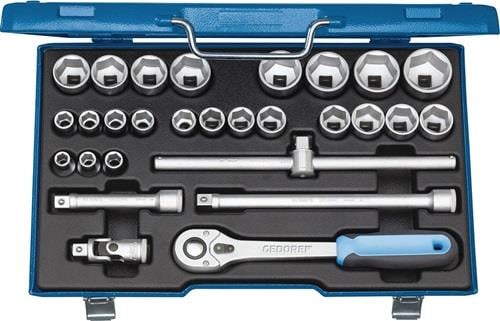 Gedore Steckschlüsselsatz 19 VMU-10 28tlg. 1/2″ SW 10-36 mm Anzahl Zähne 48 6-kant - 2682869