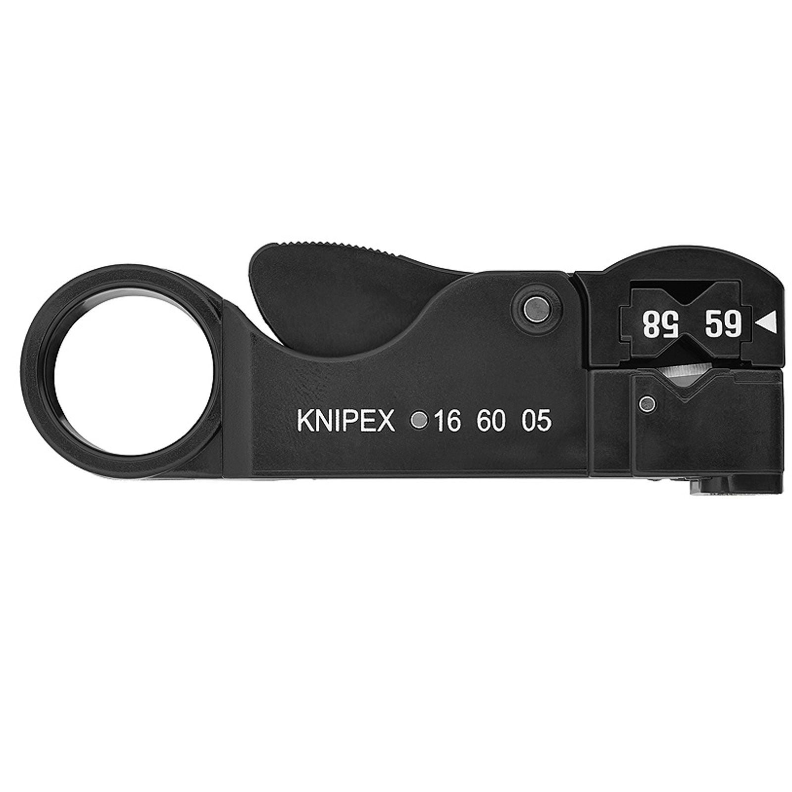 Knipex Abisolierwerkzeug für Koax-Kabel - 166005SB
