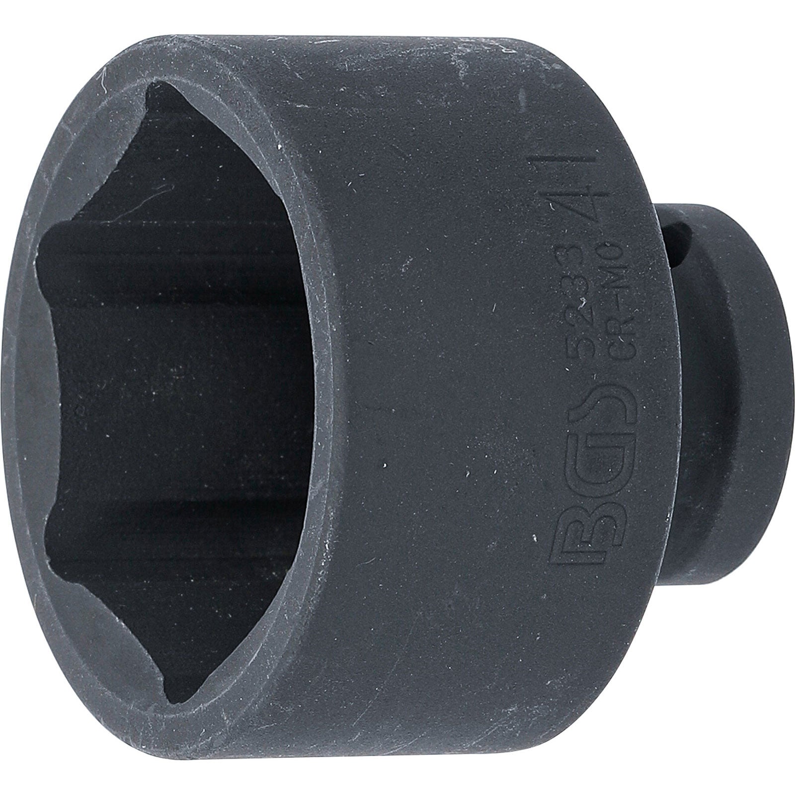 BGS Kraft-Steckschlüssel-Einsatz Sechskant Antrieb Innenvierkant 12,5 mm (1/2") SW 41 mm - 5233