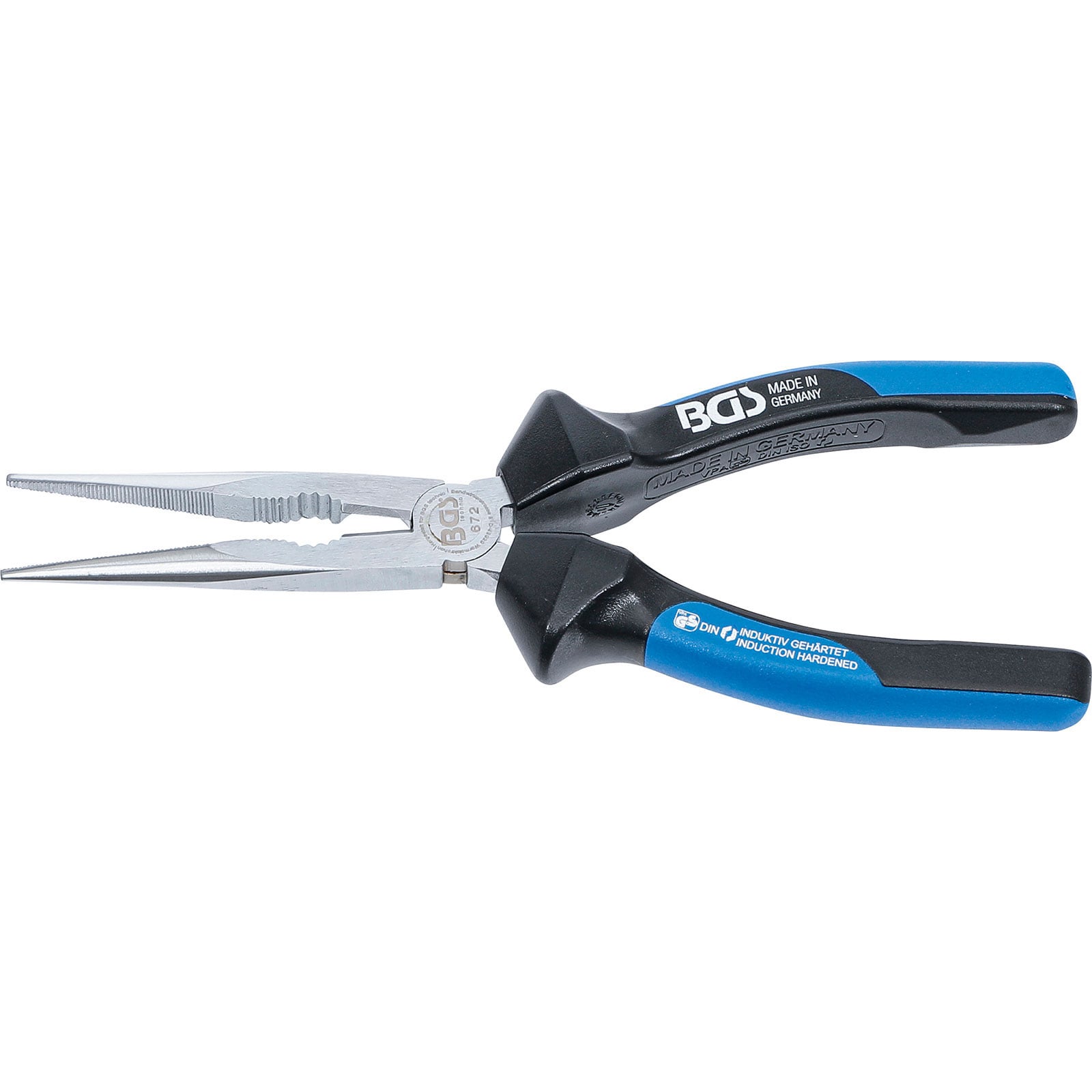 BGS Telefonzange mit Schneide gerade 200 mm - 672