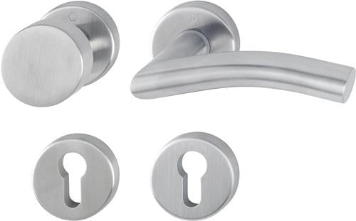 HOPPE Rosettengrt.Ant.E58/42KV/42KVS/1420Z VA F69 rd.PZ DIN re.D/K - 11571949