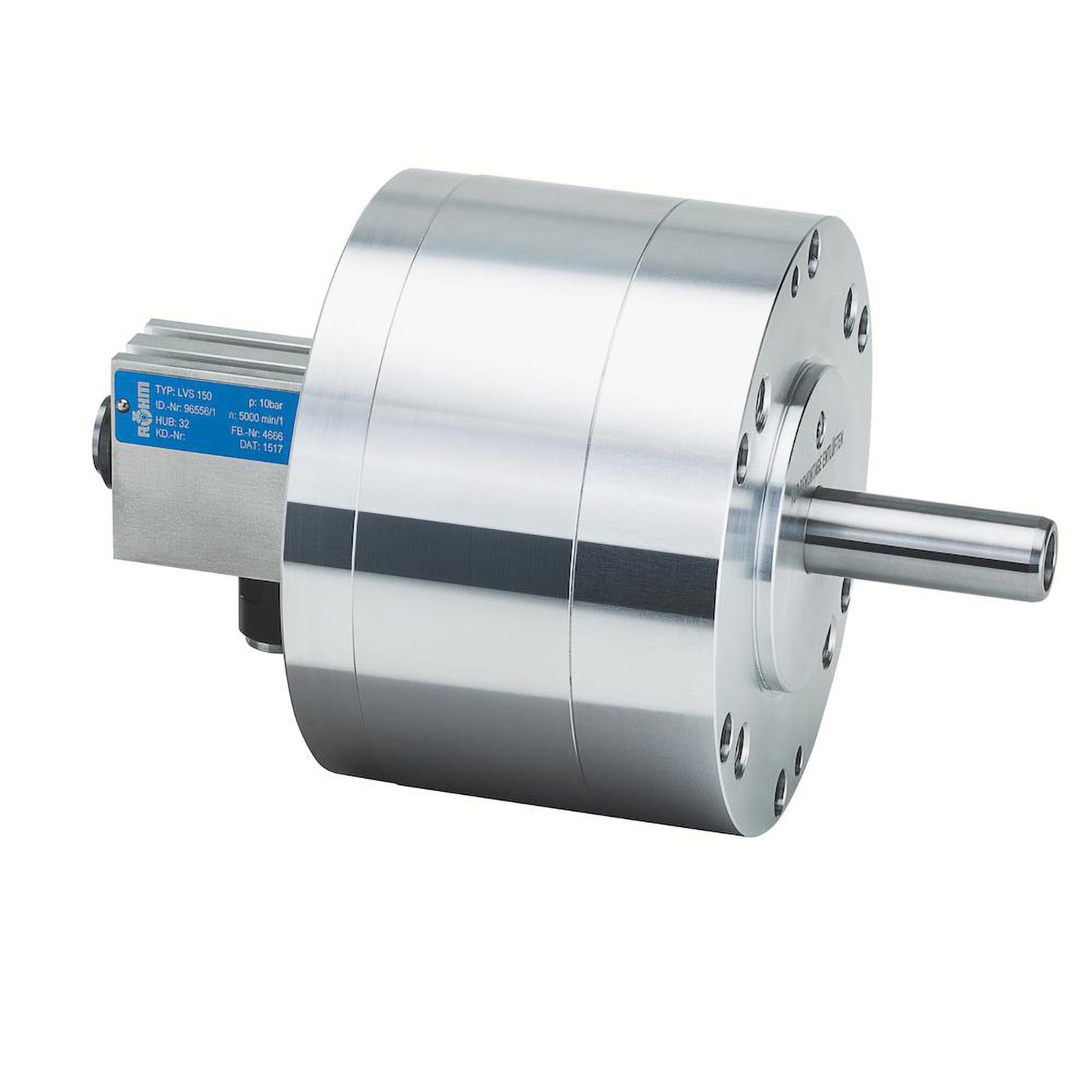 Röhm Luft-Vollspannzylinderr LVS 85, mit Sicherheitseinrichtung und Hubkontrolle - 096553