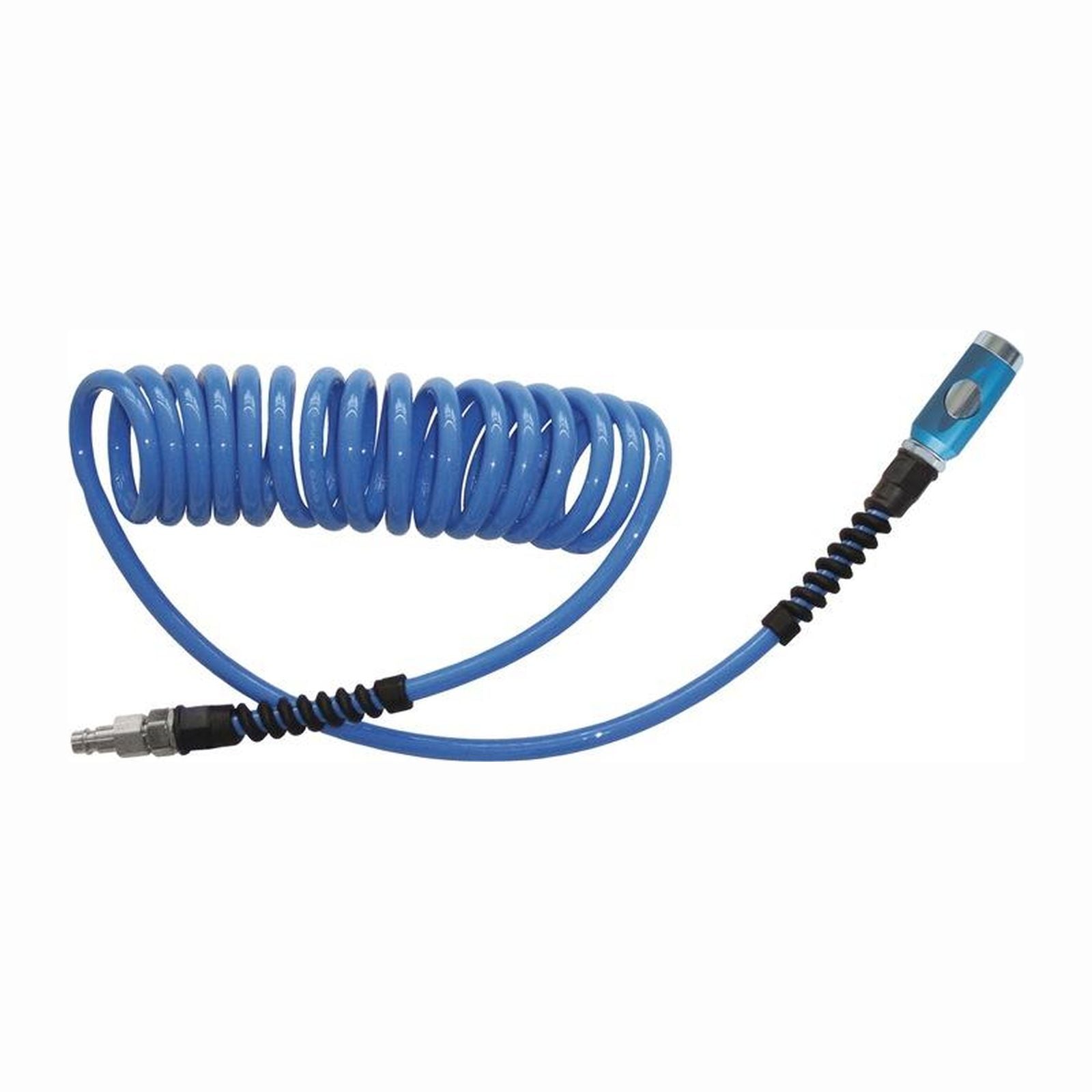 EWO Spiralschlauchset Innen-Ø 6,5 mm Außen-Ø 10 mm Länge 6 m Sicherheitskupplung DN 7,4 PU - E40925