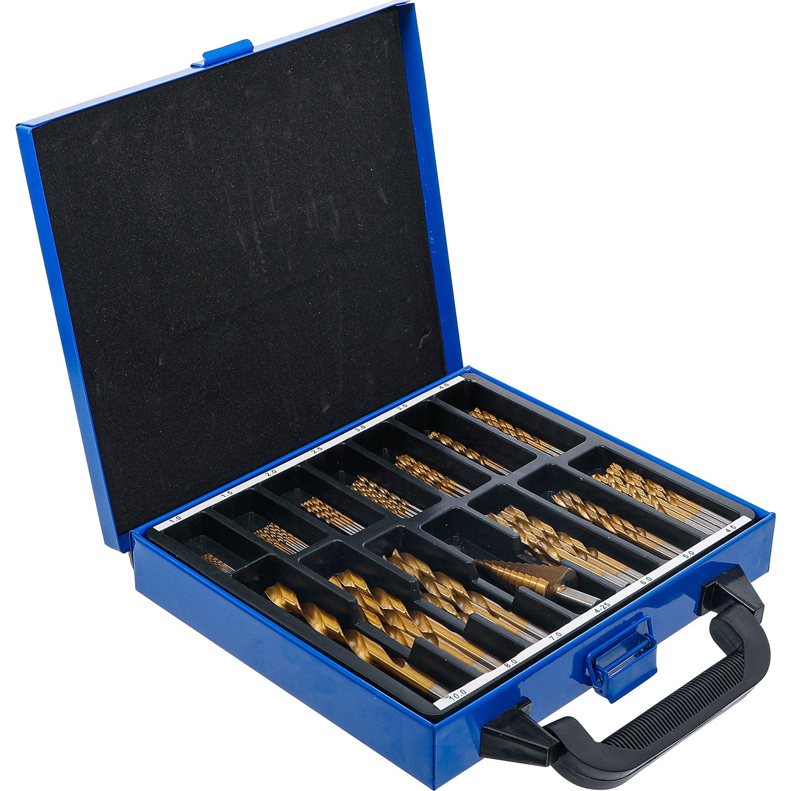 BGS Spiral- und Stufenbohrer-Satz HSS Titan nitriert 1 - 10 mm 119tlg. - 2009