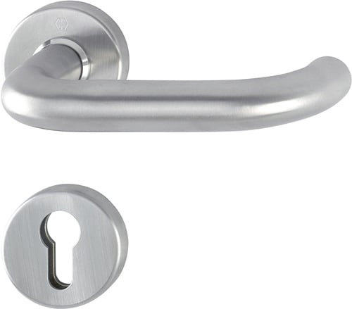 HOPPE Rosettenhalbgarnitur Paris E138Z/42/42S VA F69 4-KT.8mm f.Kombischutz - 3332019