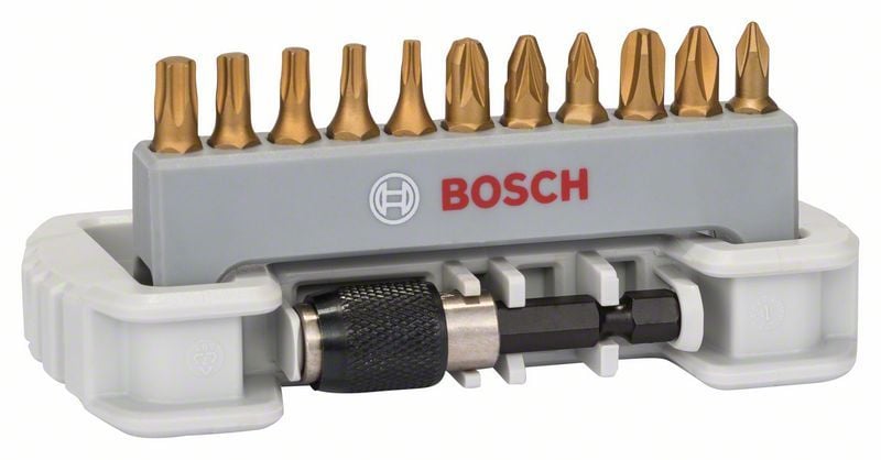 Bosch Schrauberbit-Set Max Grip 11tlg. PH PZ Torx Schnellwechselhalter - 2608522126