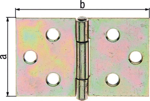 GAH Alberts Scharnier H.81mm B.128mm S.1,5mm VA breit - 361297