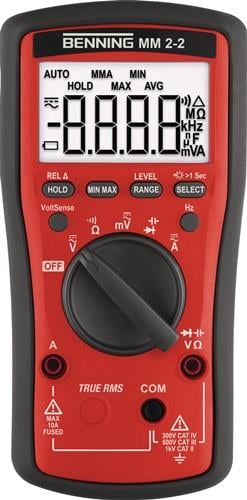 Multimeter MM 2-2 0,01 mV – 600V AC/DC TRUE RMS BENNING