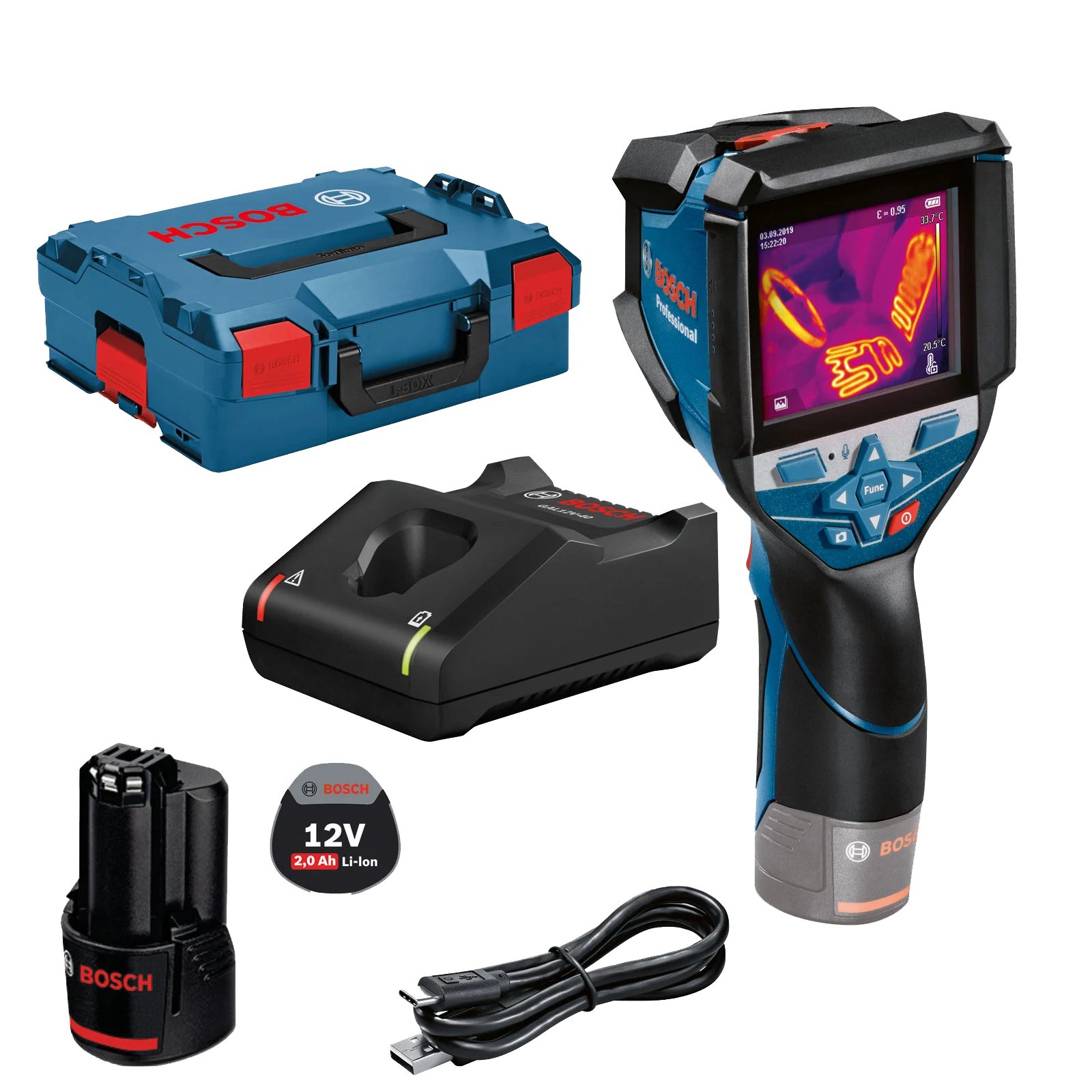 osch Professional GTC 400 C Wärmebildkamera mit Zubehör und L-Boxx