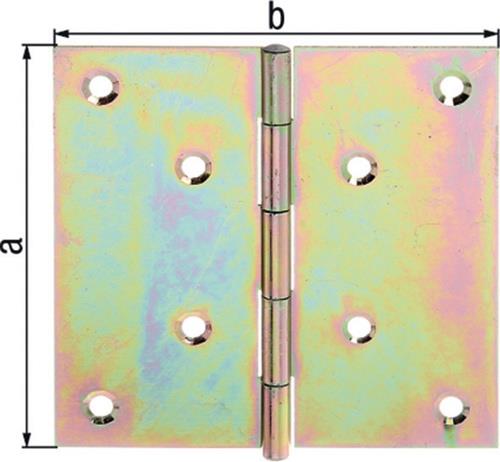 GAH Alberts Scharnier H.82mm B.82mm S.1mm VA quad - 361273