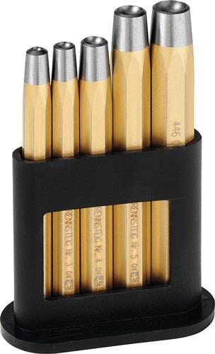 RENNSTEIG Nietkopfsetzersatz DIN 6435 5-teilig Niet-Ø 2 - 6 mm - 446 100 0