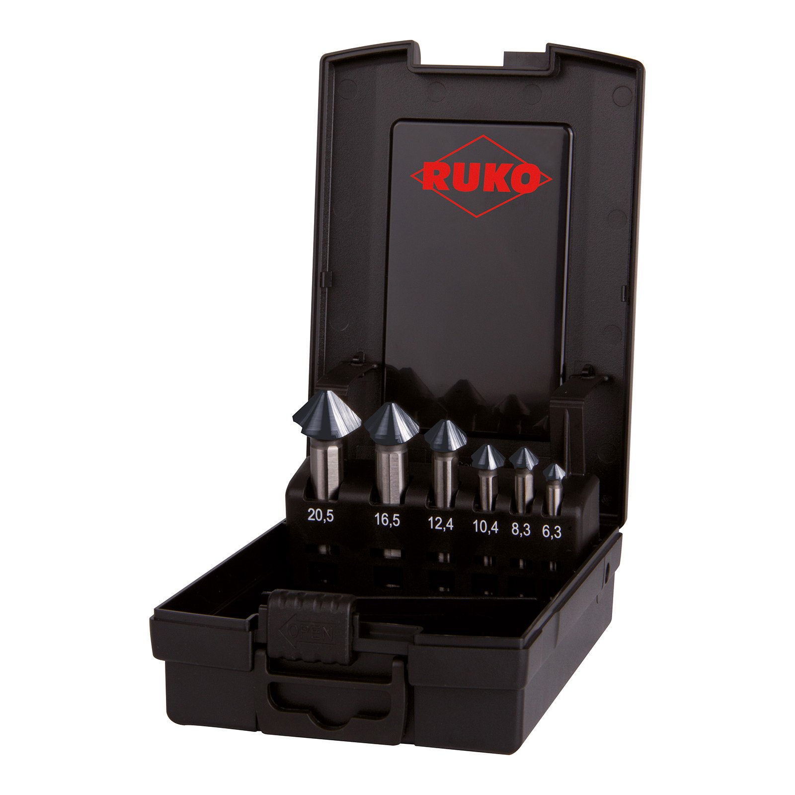 RUKO Kegel- und Entgratsenker DIN 335 Form C 90° HSS TiN 8 mm - 102110T RUKO Kegel- und Entgratsenker DIN 335 Form C 90° HSS TiN 8 mm - 102110T
