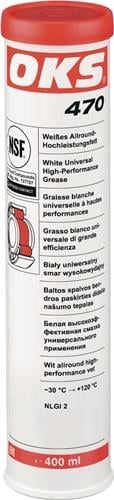 OKS Allroundhochleistungsfett 470 weiß 400 ml Kartusche - 1136900418