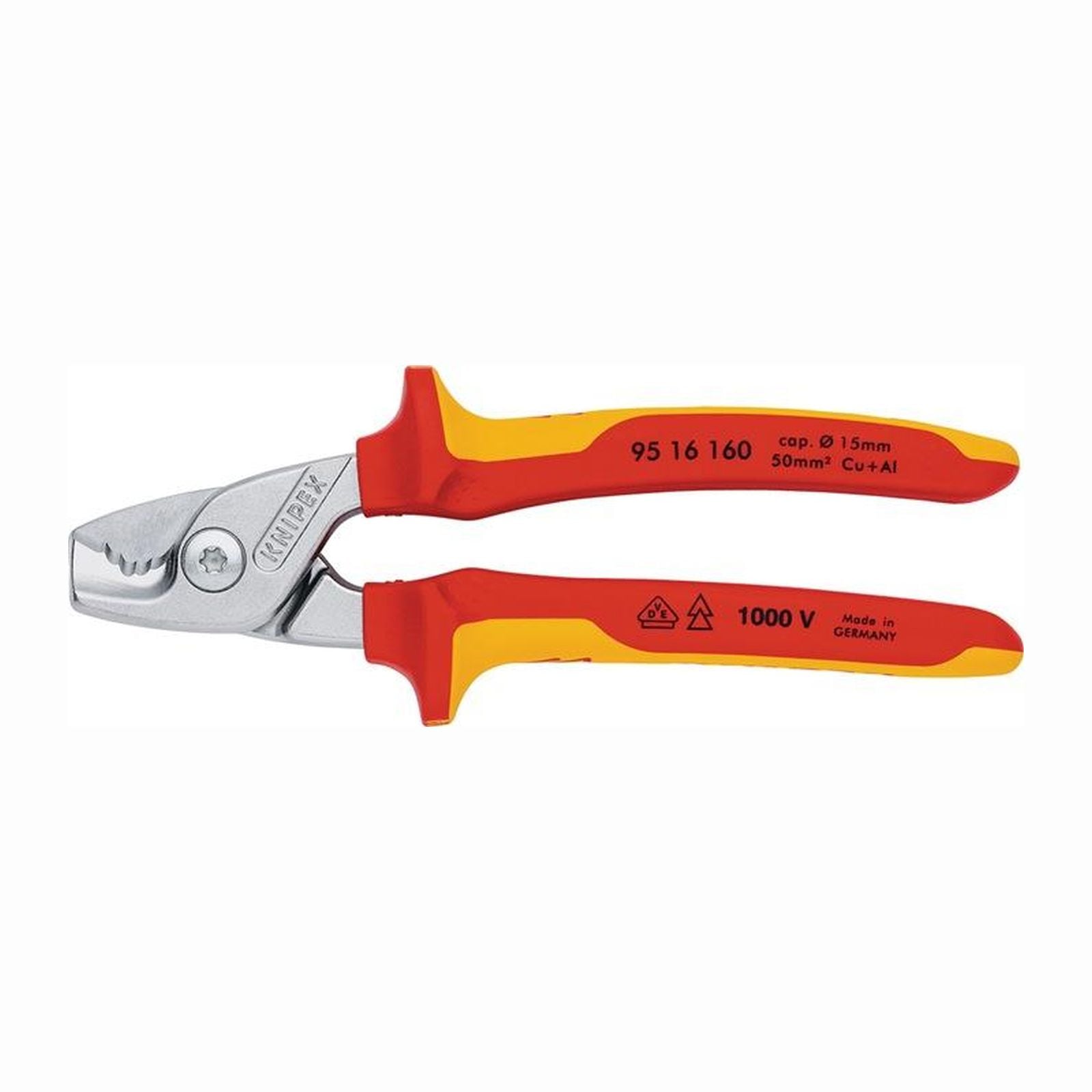 Knipex Kabelschere Länge 160 mm - 9516160