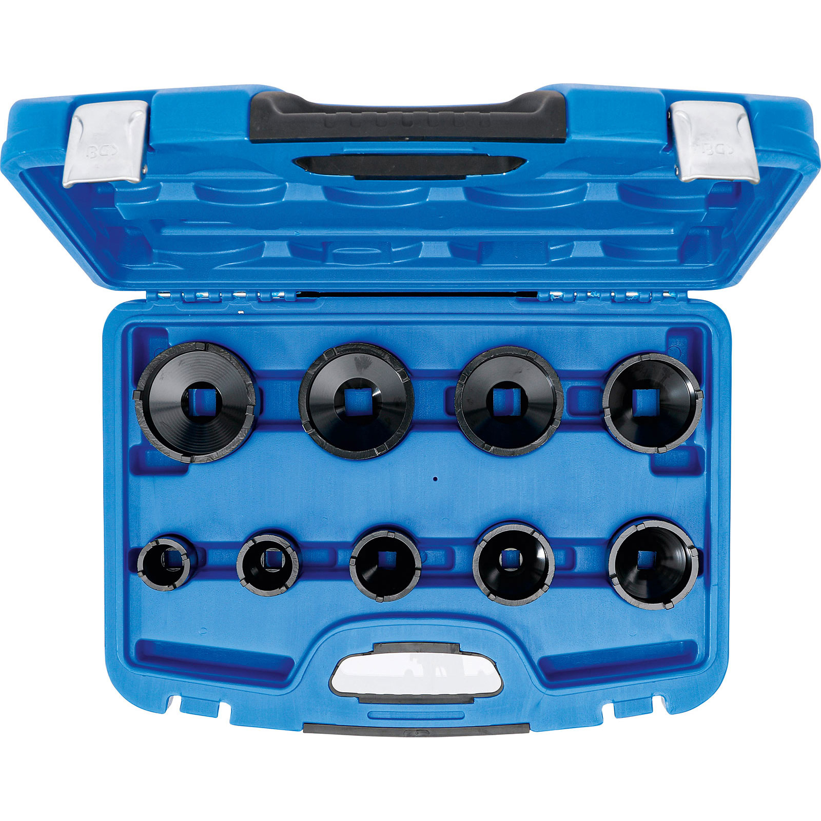 BGS Nutmutternschlüssel-Satz Zapfen außen liegend KM4 - KM12 9tlg. - 8337